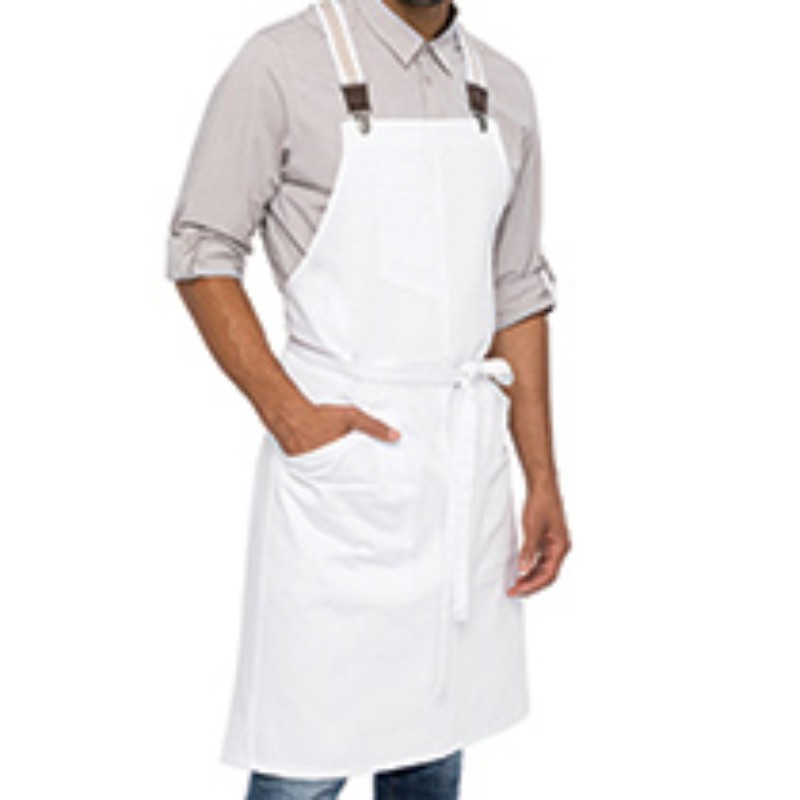 Bib Apron Till Knee with Hand Pocket and Draw Strings Style 213